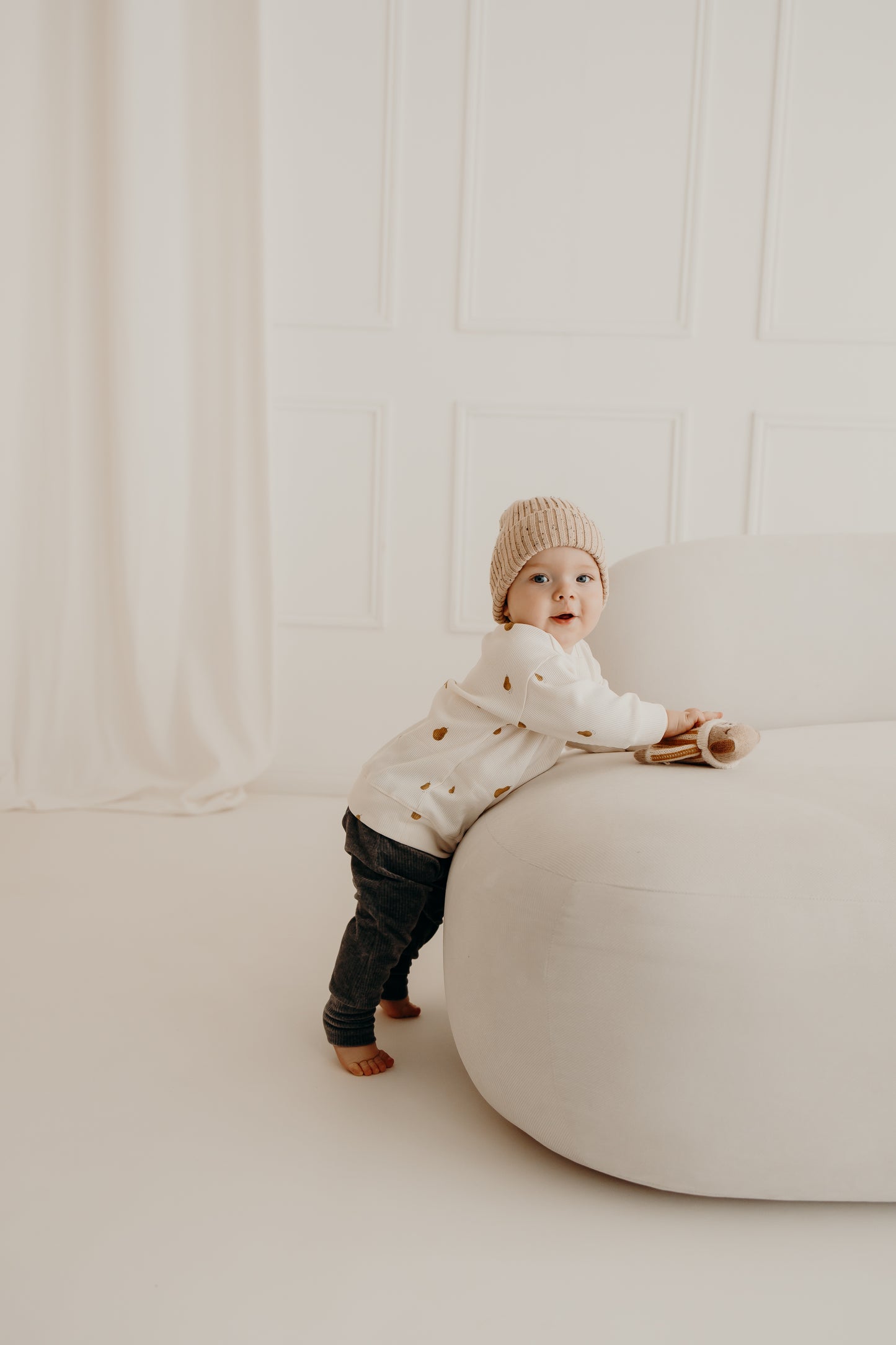 Strickmütze - konfetti oat