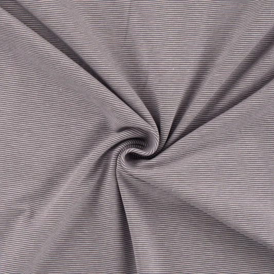 Jersey gestreift 1mm grau/weiß