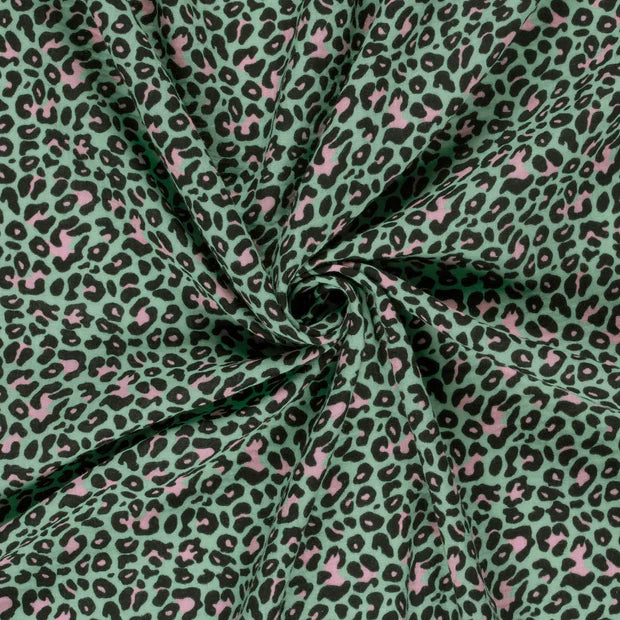 Musselin Leo mint/rosa