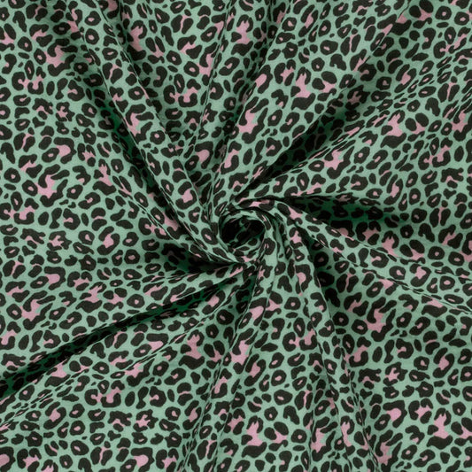 Musselin Leo mint/rosa