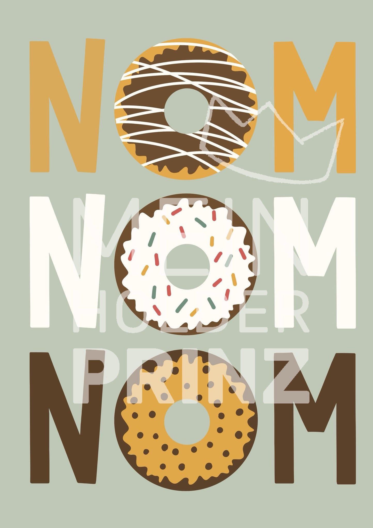Plotterdatei - Donut Nom Nom Nom