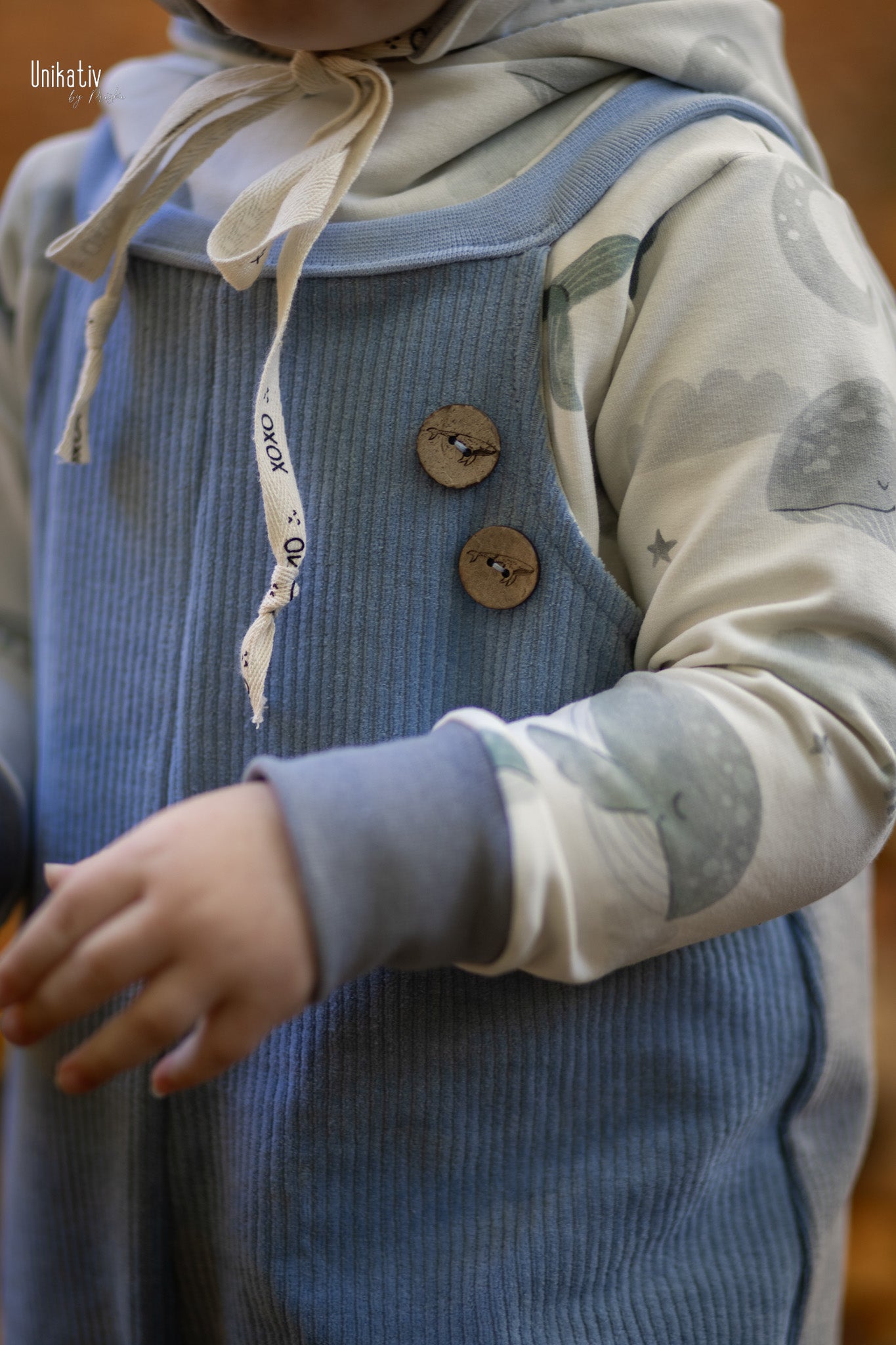 Cord Jersey dusty blue