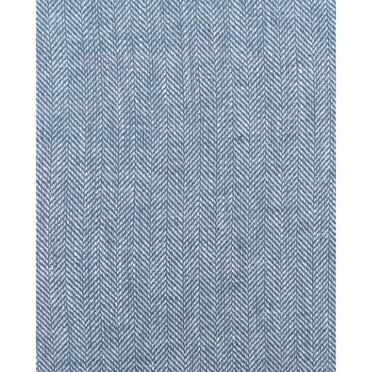 Leinen Herringbone blue