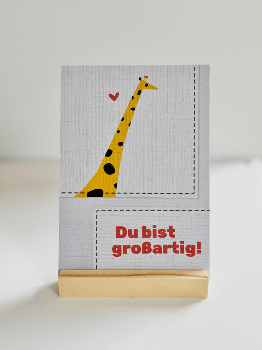 Du bist großartig! - Postkarte