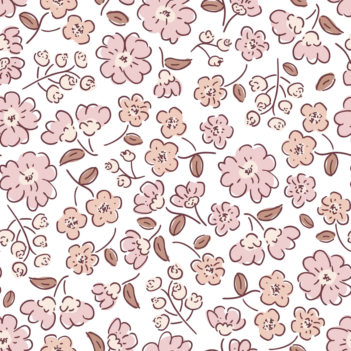 Fresh Flowers old rose - Jersey