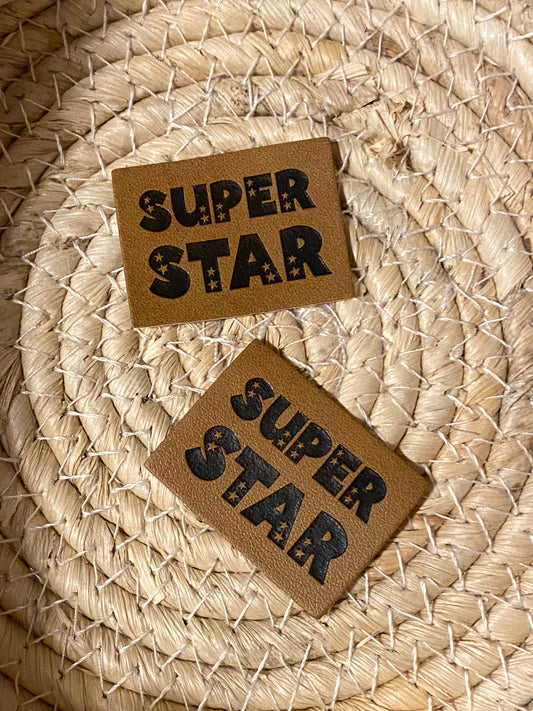 Super Star - Kunstleder Label