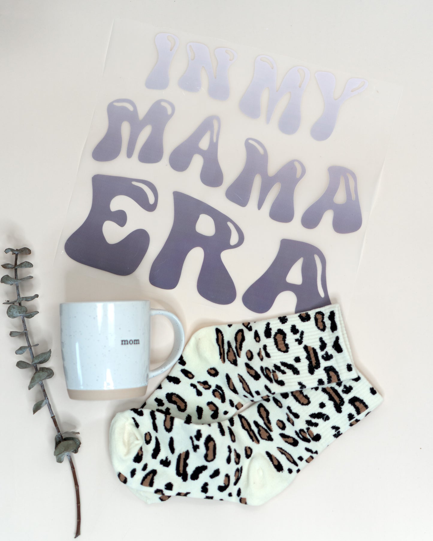 In My Mama Era - Farbverlauf mauve - Bügelbild