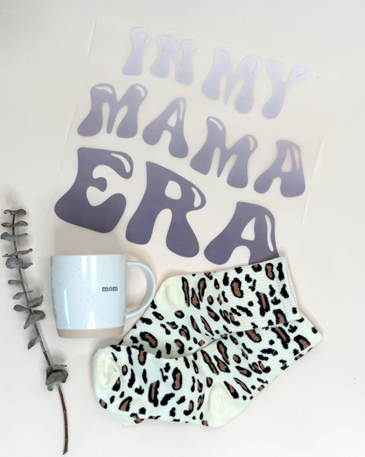 In My Mama Era - Farbverlauf mauve - Bügelbild