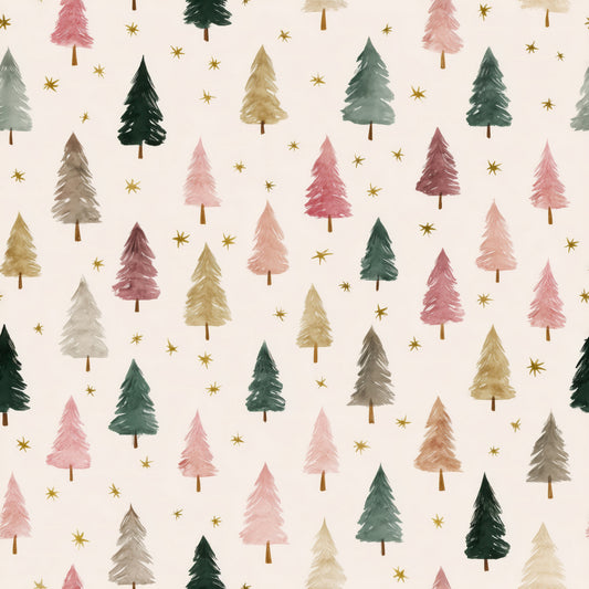 Bunte Tannen - Rib Jersey