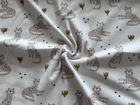 Leopard & dots - Bio Rib Jersey -