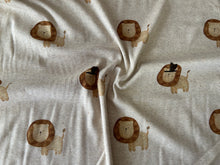 Lade das Bild in den Galerie-Viewer, Boho Löwe - Rib Jersey ecru meliert
