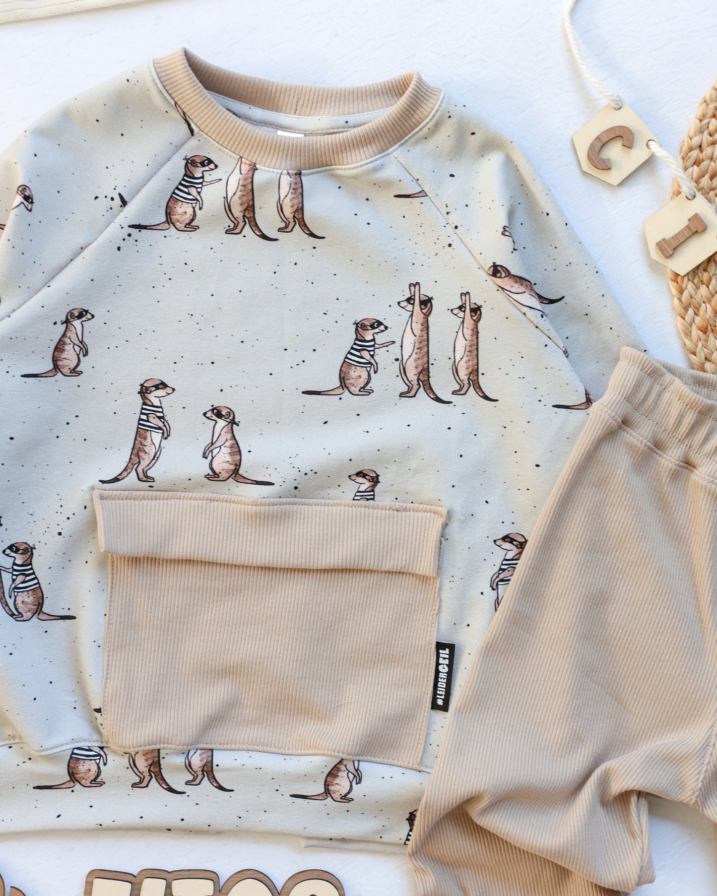 Karl Brüder sand- Streifen - French Terry