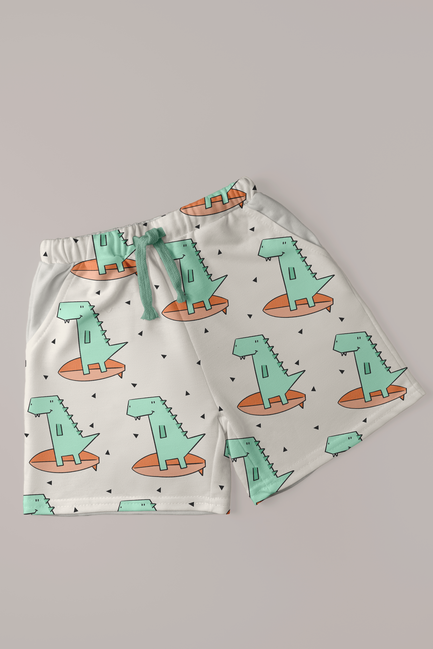B-Ware 73cm  Dino auf Surfbrett sand - Badestoff
