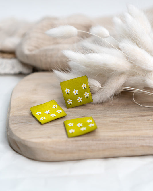 Daisy Flowers grün -  Web Label