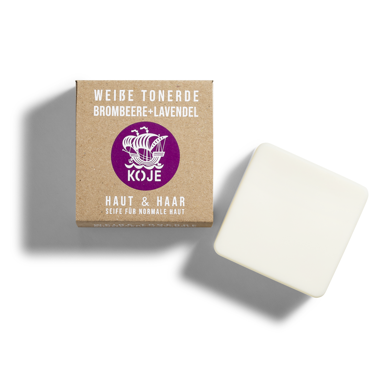 Haut & Haar - weiße Tonerde / Brombeer-Lavendel