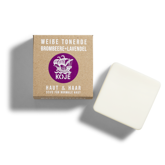 Haut & Haar - weiße Tonerde / Brombeer-Lavendel