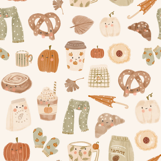 Autumn Crumbs - French Terry