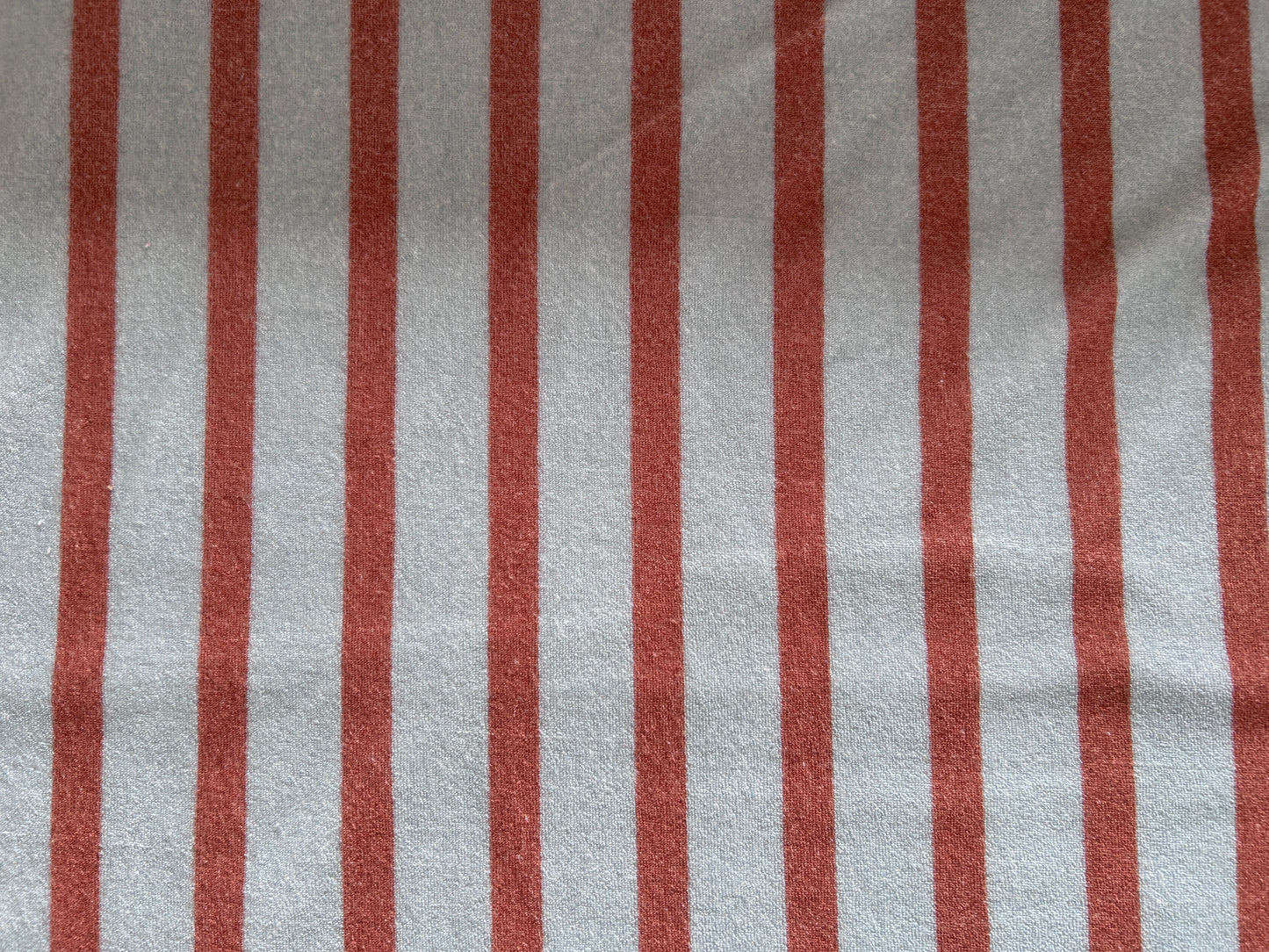 Frottee Streifen blau/braun - Bio Baumwolle