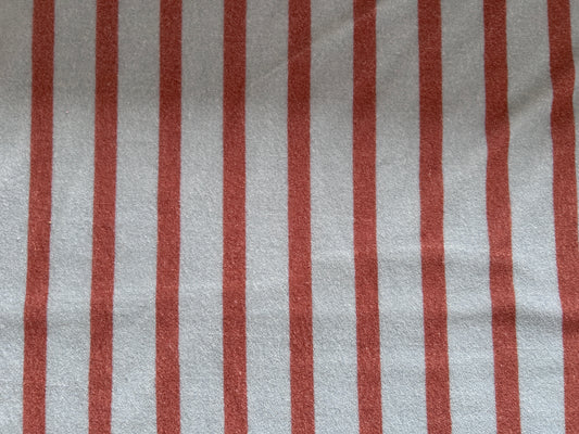 Frottee Streifen blau/braun - Bio Baumwolle