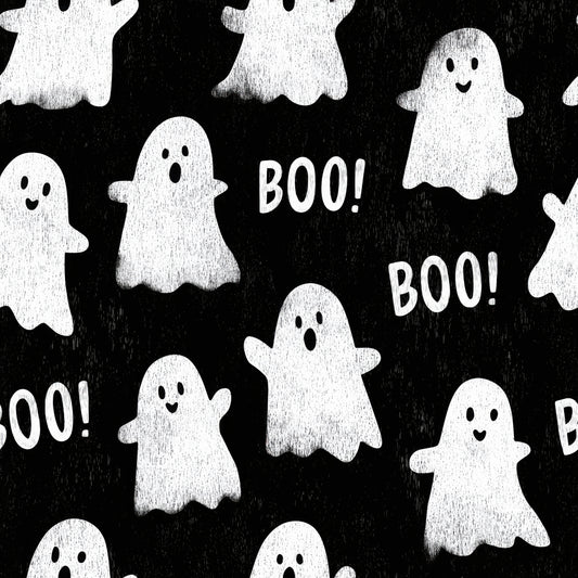 Boo - Halloween - schwarz - French Terry