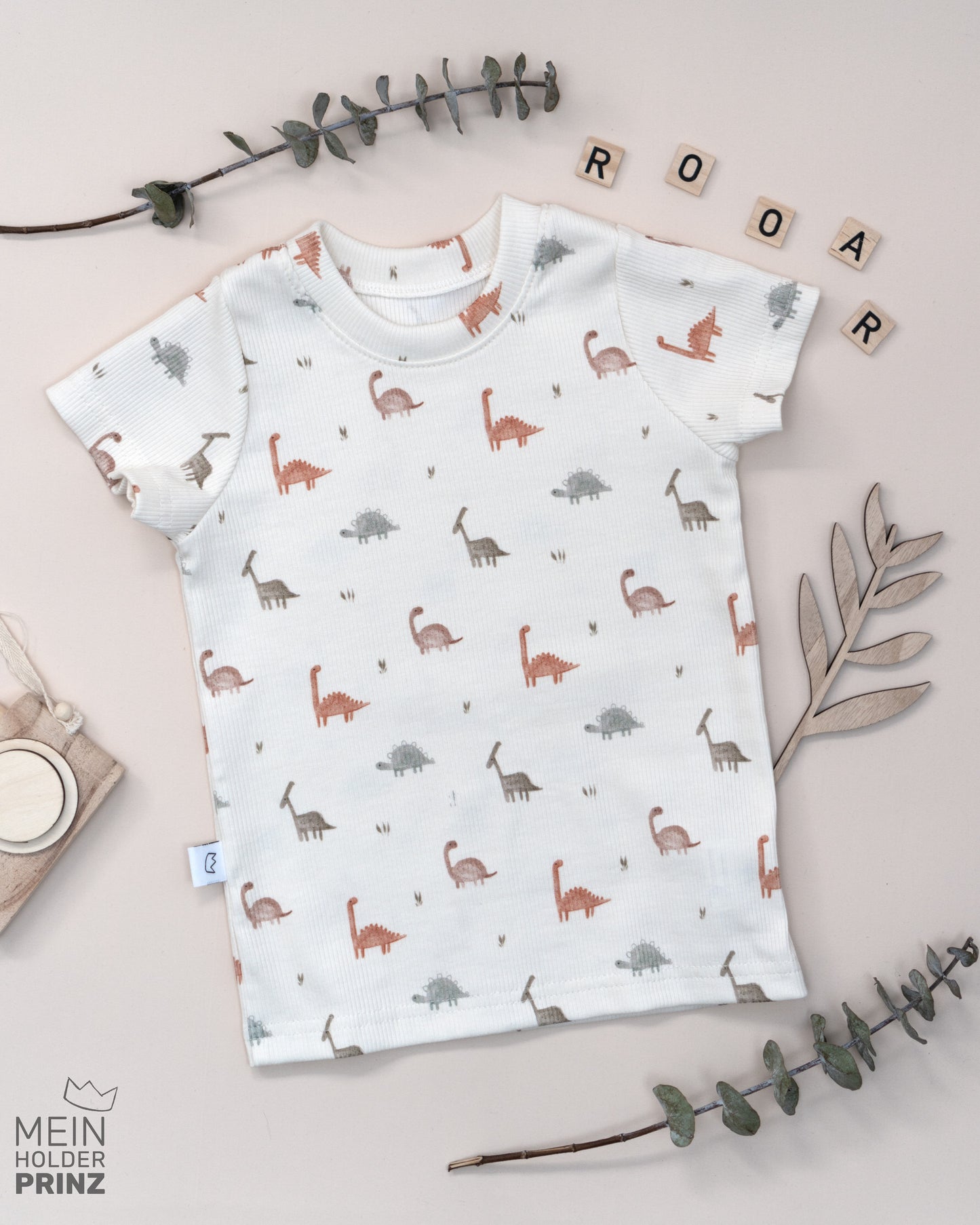Shirt Rib - Dinos bunt - Junge