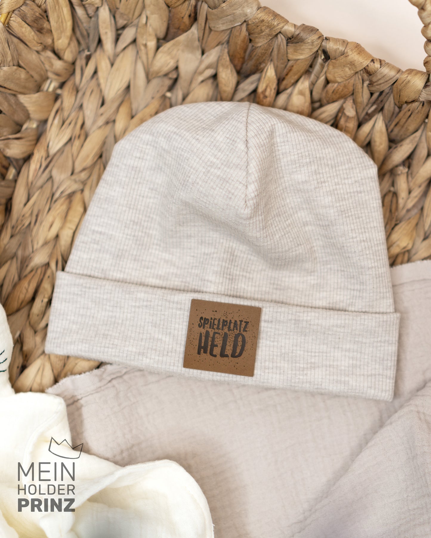Beanie Rib - beige melange
