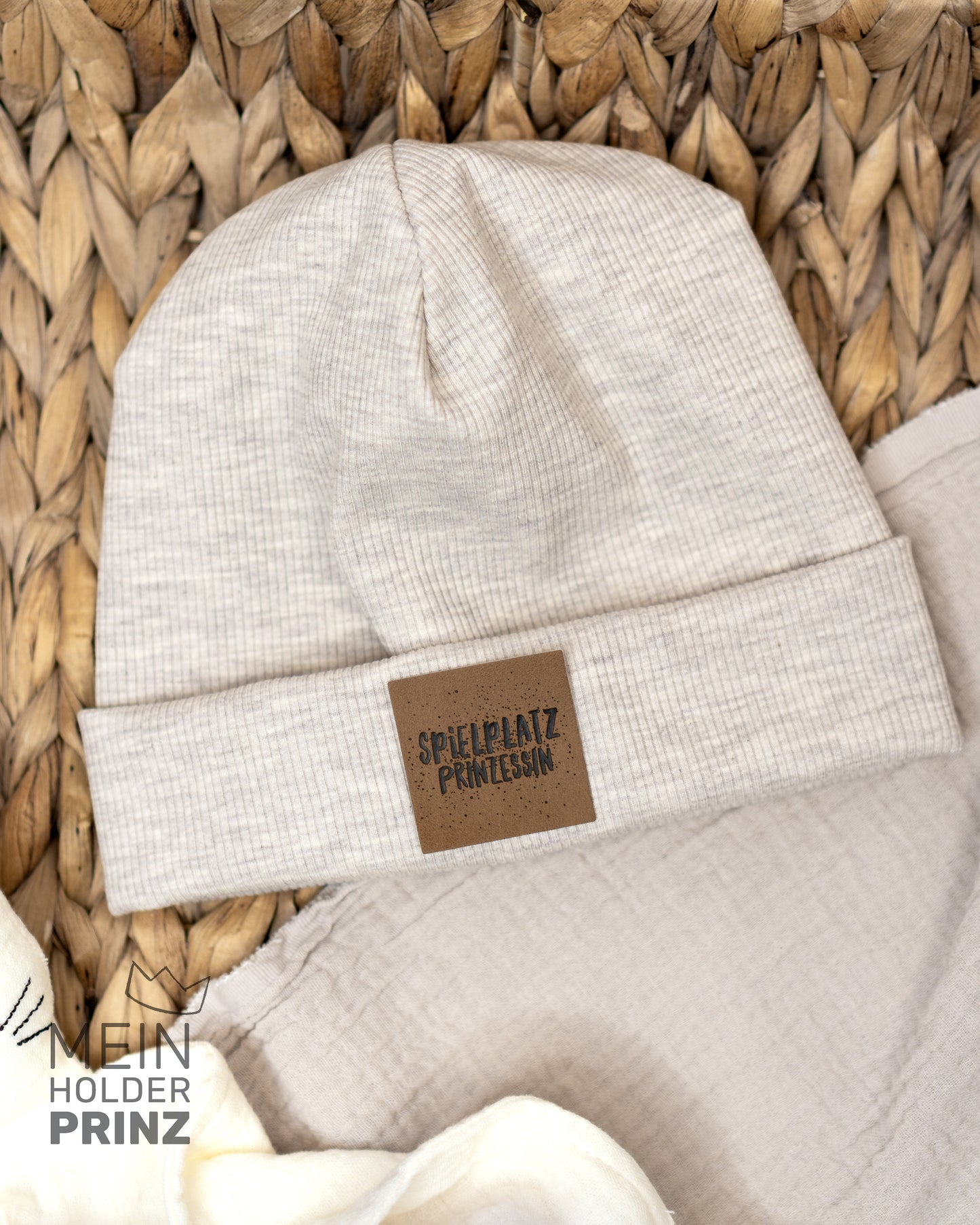 Beanie Rib - beige melange
