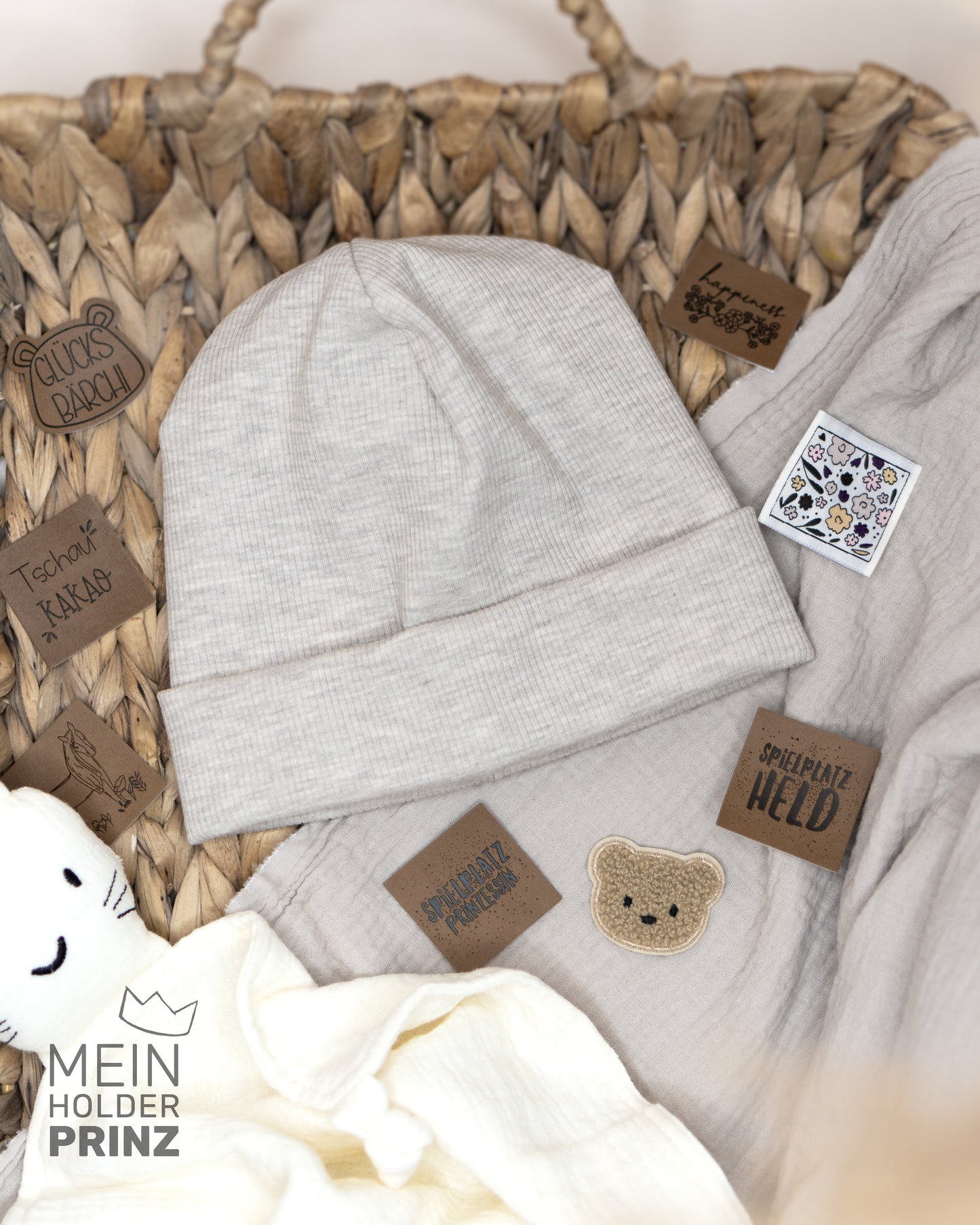 Beanie Rib - beige melange