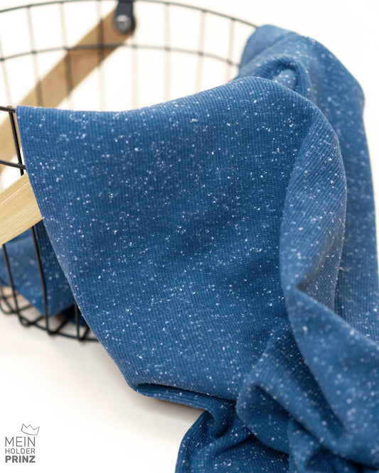 Konfetti deep blue - Rib Jersey