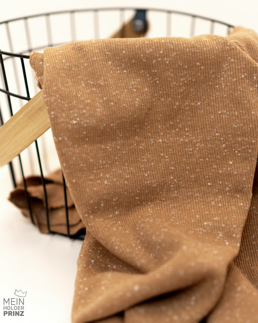 Konfetti brown sugar - Rib Jersey