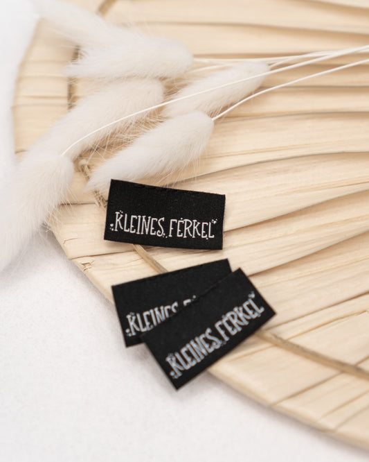 Kleines Ferkel - schwarzes Web Label