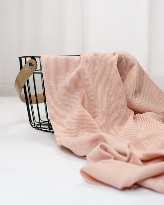 Konfetti Pale Blush  - Rib Jersey