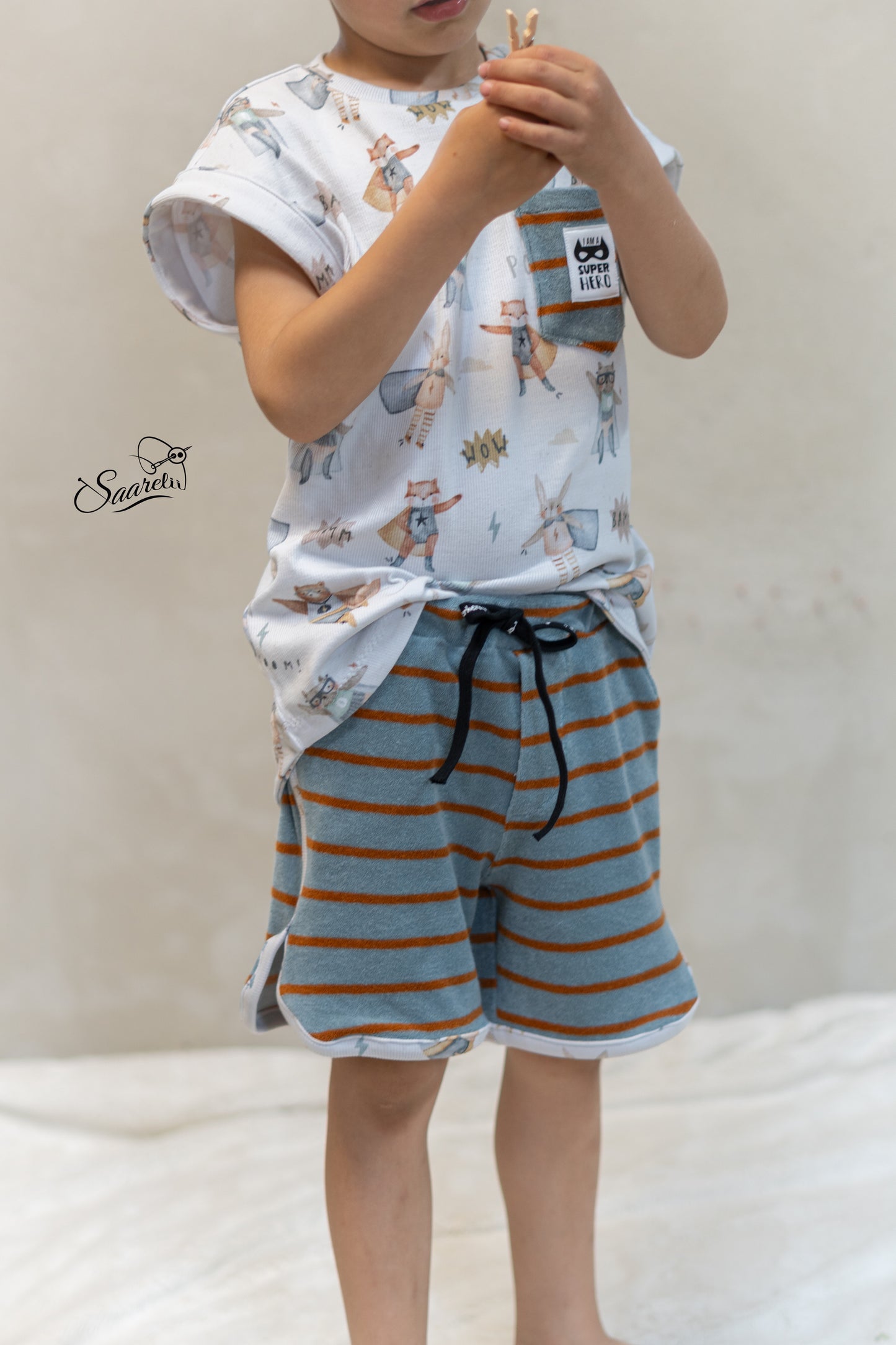 Superhelden Tiere - Bio Rib Jersey
