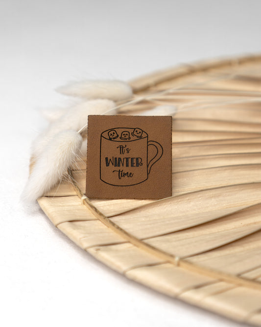 Its Winter Time - Kunstleder Label