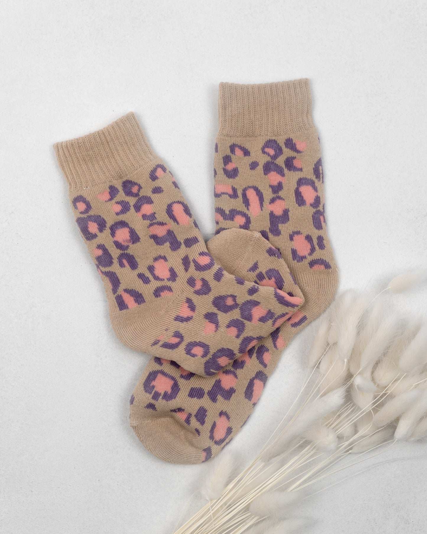 Damen Leo Socken - lila/beige