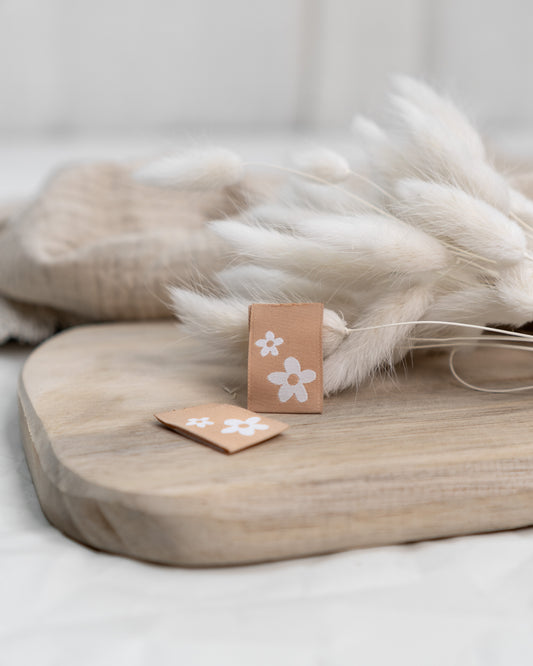 Blümchen beige -  Web Label