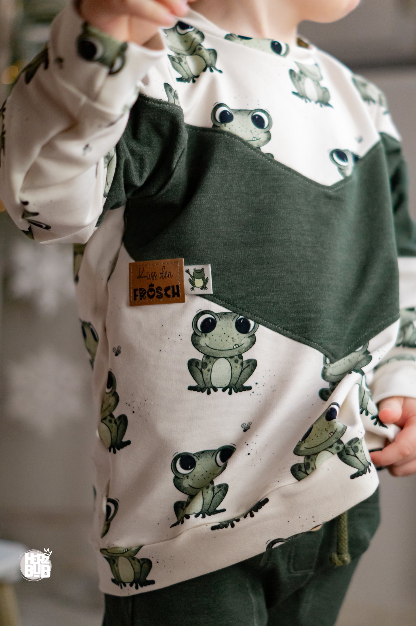 Küss den Frosch - Kunstleder Label