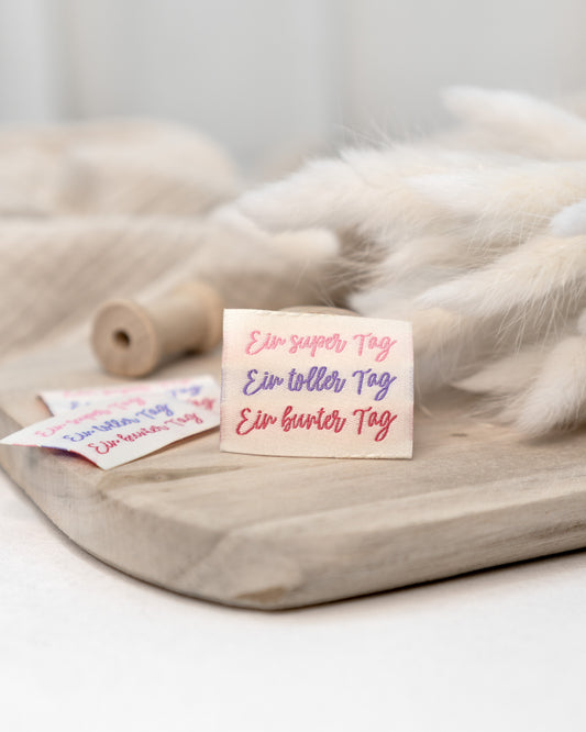 Ein super Tag, Ein toller Tag, Ein bunter Tag - Web Label