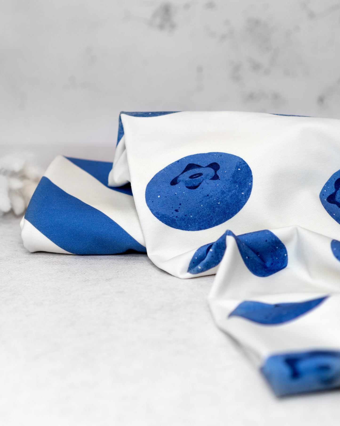 Diagonal Stripes blueberry - Jersey