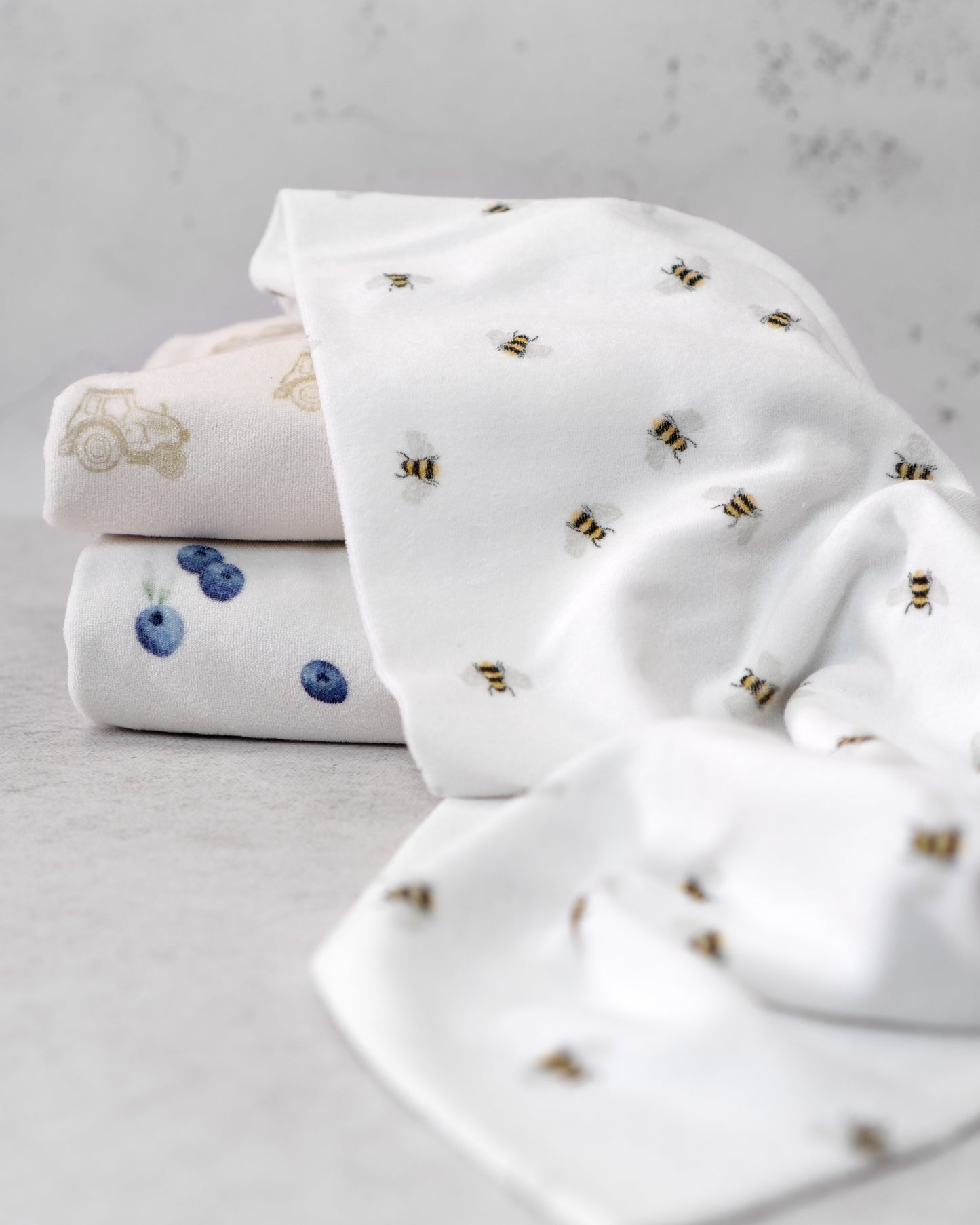 Frottee Bienen - Bio Baumwolle