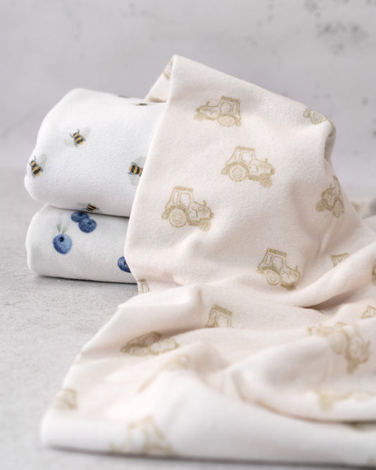 Frottee Traktor - Bio Baumwolle