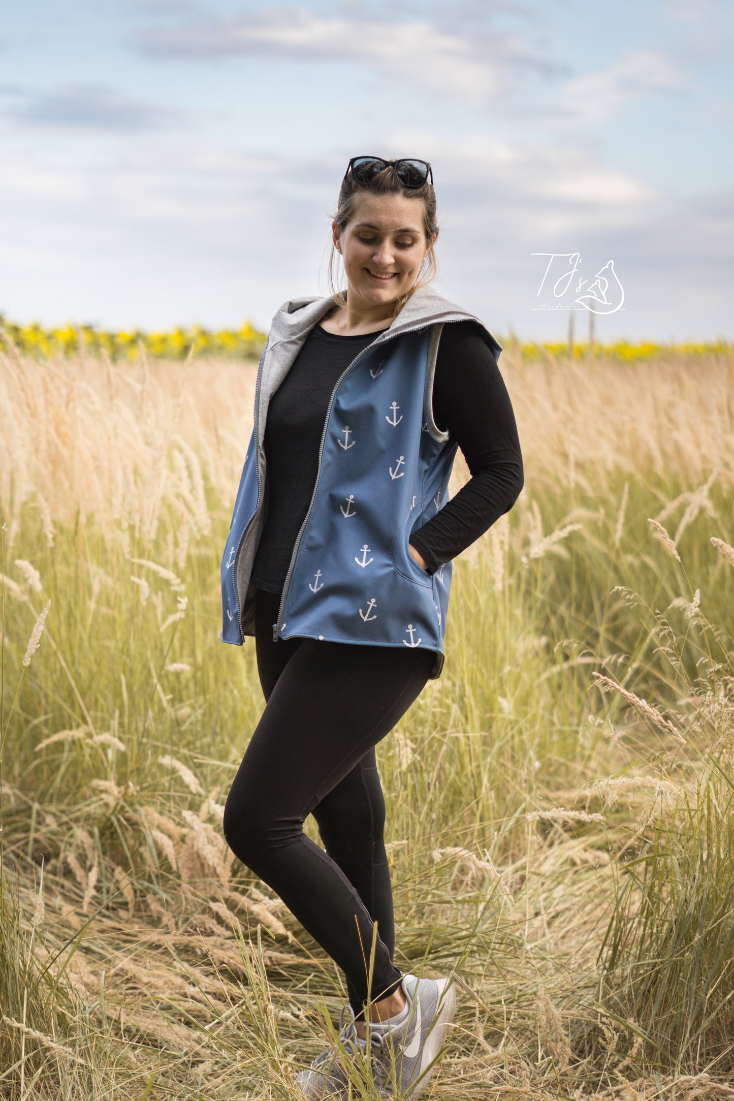 Anker dunkelblau - Softshell -