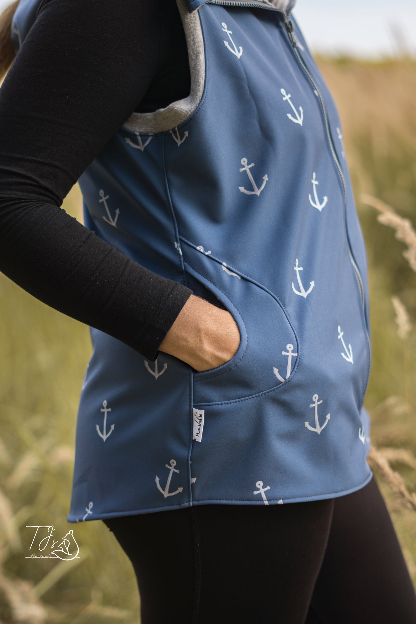 Anker dunkelblau - Softshell -