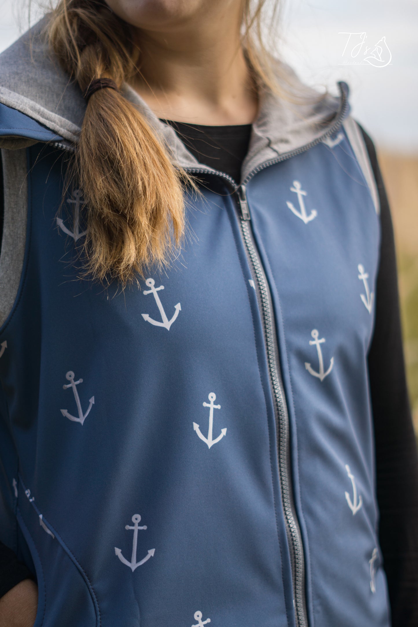 Anker dunkelblau - Softshell -