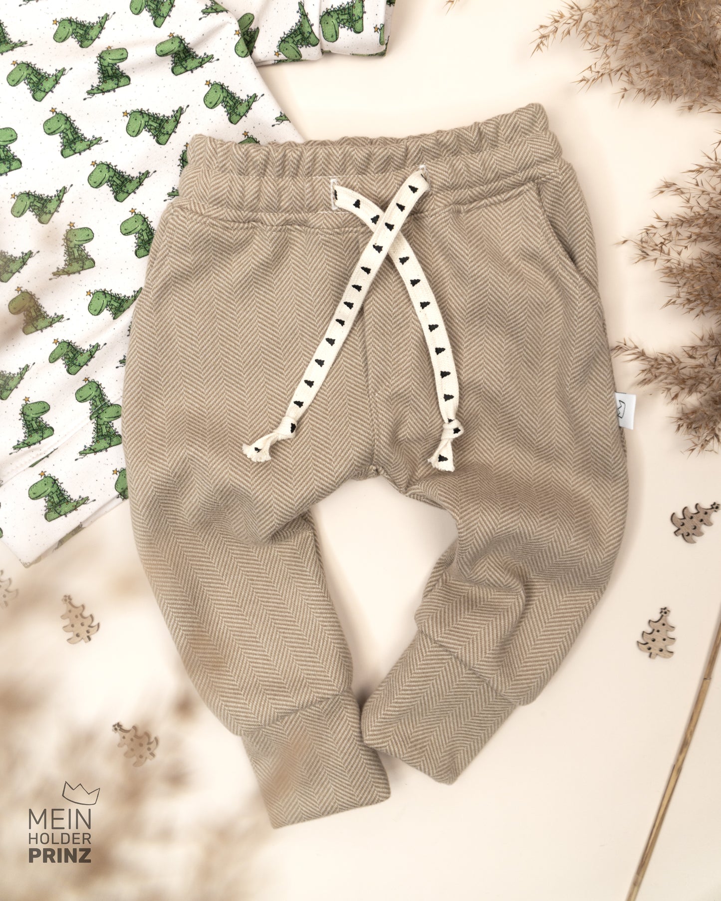 Hose Jacquard Jersey Gr. 74 - Baby Kleidung