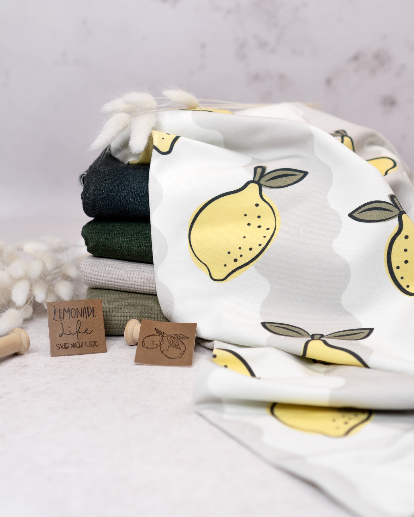 Lemons & Stripes - French Terry
