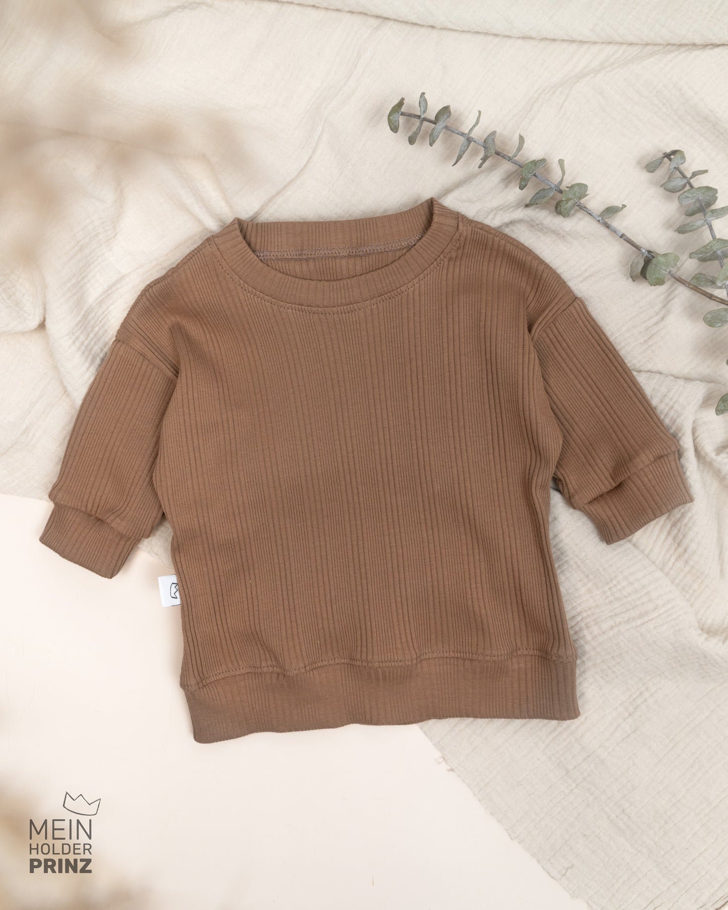 Langarmshirt cacao Gr. 62 - Baby Kleidung