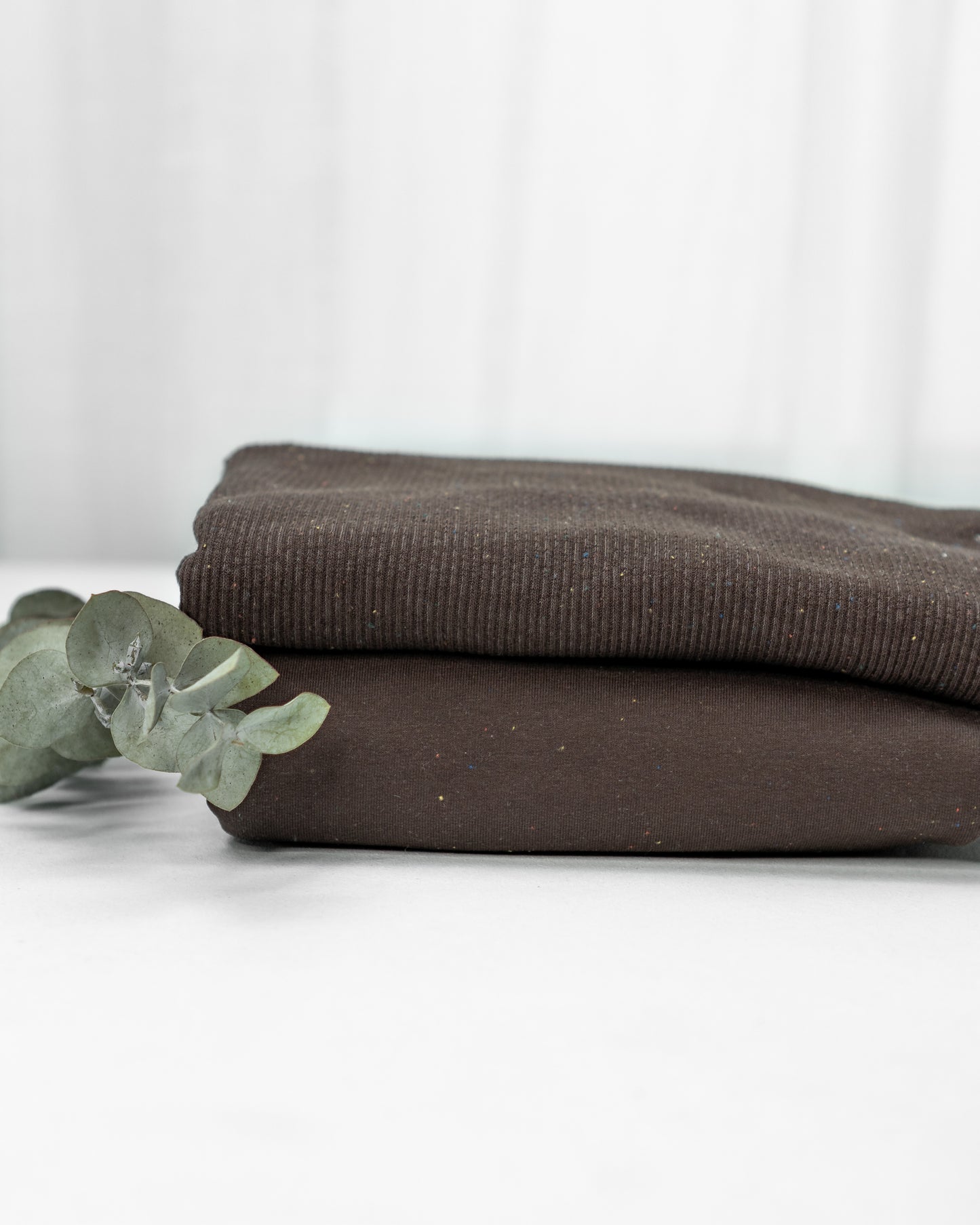 Konfetti bunt dark brown- French Terry