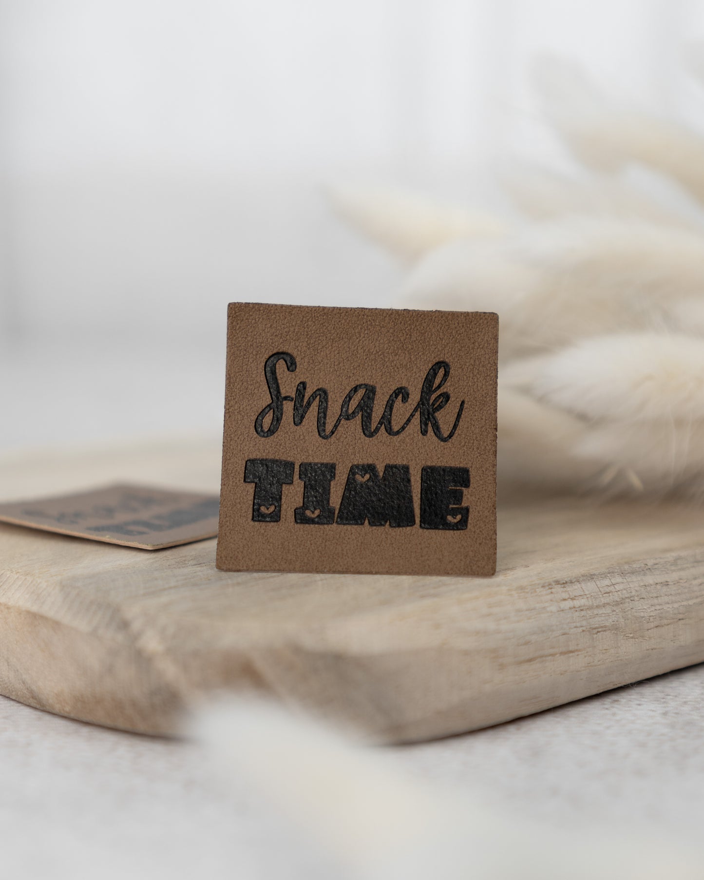 Snack Time - Kunstleder Label