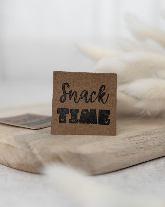 Snack Time - Kunstleder Label